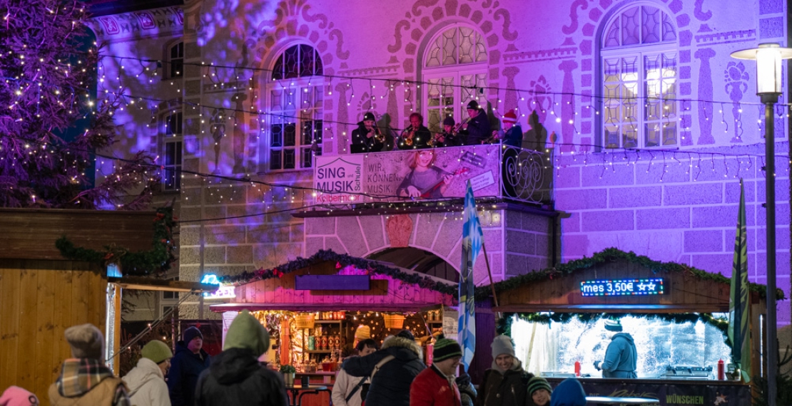 Jungbläser beim Christkindlmarkt